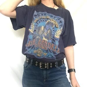 AUTHENTIC VINTAGE Jimi Hendrix Band Tee Navy